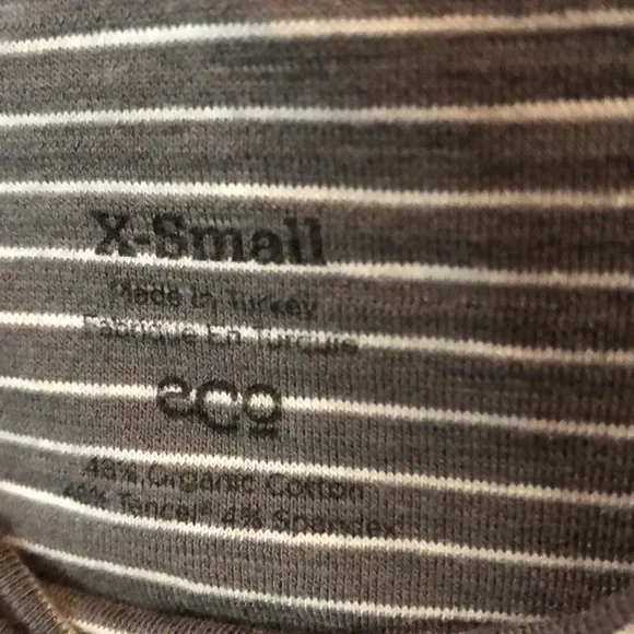 Toad & Co Chaka Skirt in Grey White Stripe Organic Cotton Tencel Size XS - Picture 7 of 9